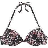 LASCANA Top de bikini marrón / altrosa / negro / blanco