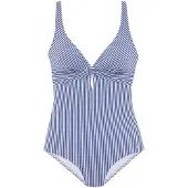 s.Oliver Traje de baño azul / blanco