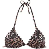 LASCANA Top de bikini 'Lexa' beige / negro