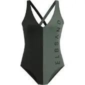 Elbsand Traje de baño verde / negro