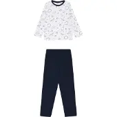 Jacky Pijama navy / negro / blanco