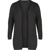 Zizzi Cárdigan 'Carrie' gris oscuro