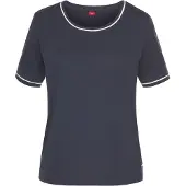 s.Oliver Camiseta para dormir azul oscuro / blanco