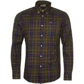 Barbour - Camisas - Wetheram Tailored Tartan Shirt Classic Tartan - Talla L - Verde