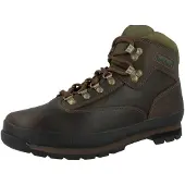 Timberland para hombre. TB0951002141 Botas de piel de montaña con cordones Euro Hiker marrón (42), Plano, Casual, outlet 2026.