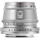 TTArtisan 35mm f/1.4 Fuji FX Montura Plata