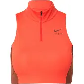 Nike Sujetador deportivo borgoña / rojo anaranjado