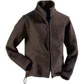 Mufflon - Jakob - Chaqueta de lana size XL, negro/marrón