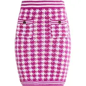 Faina Falda 'Koosh' fucsia / negro / blanco