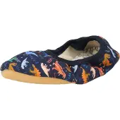 Beck Zapatillas de casa 'Dinosaurier' azul claro / azul oscuro / marrón / talco