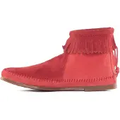 Minnetonka Botas de tobillo 'Back Zip' menta / blanco