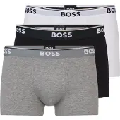 BOSS Calzoncillo boxer 'Power' gris moteado / negro / blanco