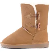 Gooce Botas de nieve 'Hubbard' marrón castaño / blanco