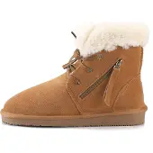 Gooce Botas de nieve 'Agarita' marrón / blanco natural
