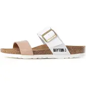 Bayton Zapatos abiertos 'Valence' piel / marrón / blanco