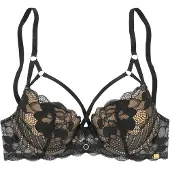 Jette Sujetador capuchino / negro