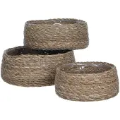 Mica Decorations Cesta 3 Piezas