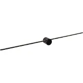 Lucide Aplique de pared LED Mizar, 90 cm, negro, IP44