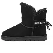 Gooce Botas de nieve 'Zina' negro / blanco