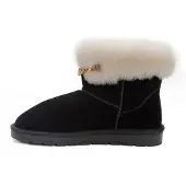 Gooce Botas de nieve 'Gertrude' oro / negro / blanco lana