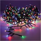Kaemingk Luces LED para árbol de Navidad, color, 500 diodos, 11 metros, para uso interior y exterior
