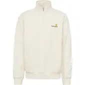 Carhartt WIP Sudadera 'American Script' dorado / borgoña / blanco natural