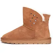 Gooce Botas de nieve 'Suzie' marrón claro / negro / plata