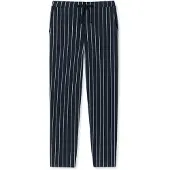Schiesser Pantalón de pijama 'Mix & Relax' azul noche / blanco