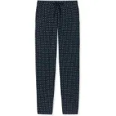 Schiesser Pantalón de pijama 'Mix & Relax' azul oscuro / blanco