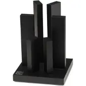 Yaxell Tower 39070 bloque magnético para 6 cuchillos, negro