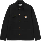 Carhartt WIP - Chaquetas - Michigan Coat Canvas Black / Black Rinsed de Algodón - Talla M - Negro