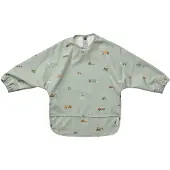 Liewood Babero azul claro / marrón / verde pastel / offwhite