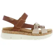 Pikolinos Sandalias con hebilla 'Palma' cognac / blanco