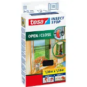 TESA Insect Stop confort Mosquitera apertura/cierre (130 x 150 cm, negra)
