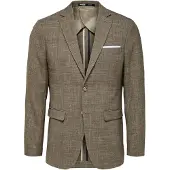 Selected Corte Slim Blazer Con Botonadura Sencilla Hombres Marrón 44