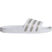 Adidas Zapatos abiertos 'Adilette Aqua' plata / blanco