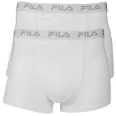 FILA Calzoncillo boxer gris / blanco