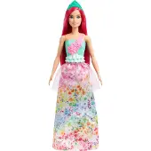 Barbie Muñeca Rubia Princesa Con Corona Rosa