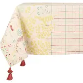 Jardin d'Ulysse Manteles CODETTE - Blanco - 145x145 cm