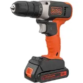 BLACKANDDECKER BCD001C1-QW Black&Decker Akku-Bohrschrauber 18V 1,5Ah BCD001C1
