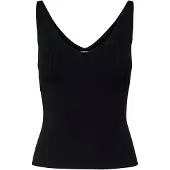 JDY Top de punto 'Nanna' negro