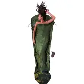 Cocoon - MummyLiner Silk - Saco de dormir de viaje size 241 x 90/56 cm, oliva
