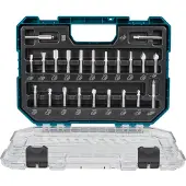 Makita Juego de fresas de 8 mm, 22 piezas, D-74784