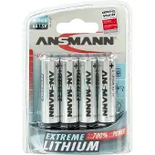 Ansmann 1x4 Pilas Aa Lr6 De Litio Extremo