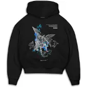 MJ Gonzales Sudadera 'SAINT V.1' azul / gris / negro / blanco