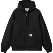 Carhartt WIP - Chaquetas - Active Jacket Canvas Black Rigid de Algodón - Talla M - Negro