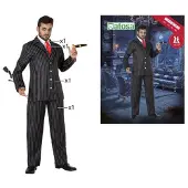 Atosa Disfraz De Hombre Ganster/ghost