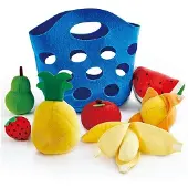 Hape Cesta De Frutas De Fieltro 7 Piezas