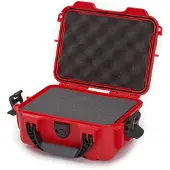 Nanuk 904 maletín con espuma moldeada, rojo