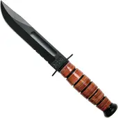 Ka-Bar Cuchillo 1261 Short, hoja dentada